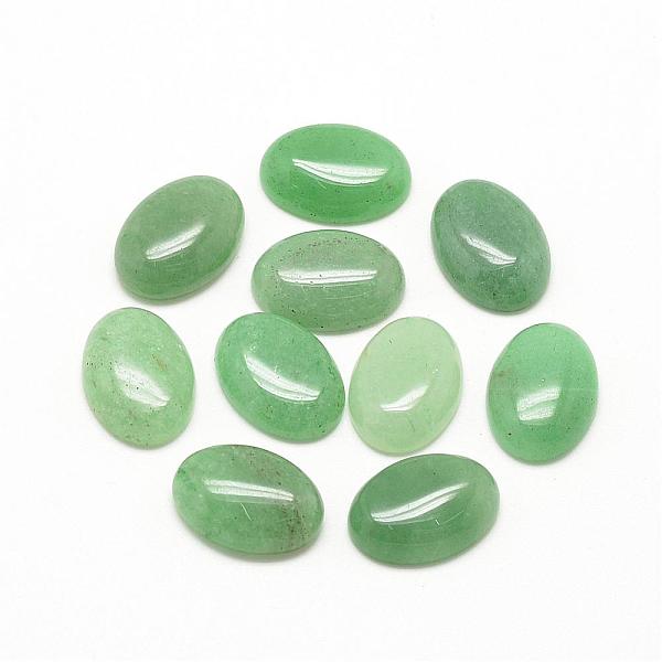

PandaHall Natural Green Aventurine Cabochons, Oval, 14x10x6mm Green Aventurine Oval