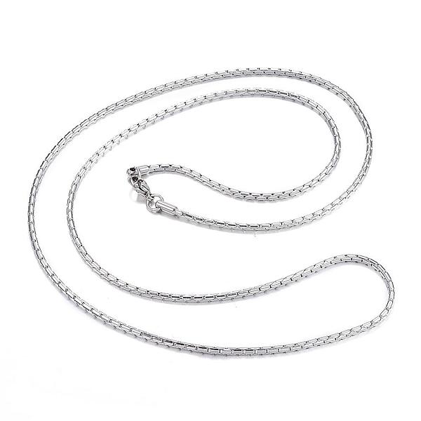 PandaHall 304 Stainless Steel Necklaces, Coreana Chains Necklaces, Stainless Steel Color, 29.53 inch(75cm) 304 Stainless Steel