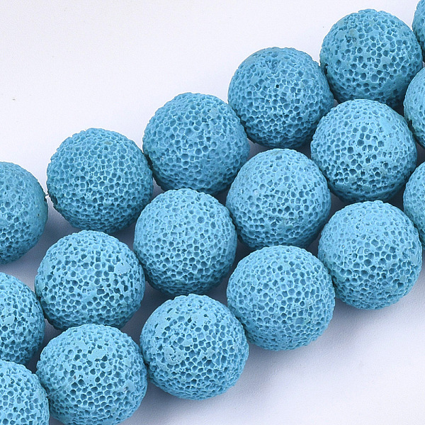 

PandaHall Handmade Polymer Clay Beads Strands, Round, Dodger Blue, 11.5~12.5mm, Hole: 1.8mm, about 33pcs/strand, 15.1 inch~15.7 inch Polymer...