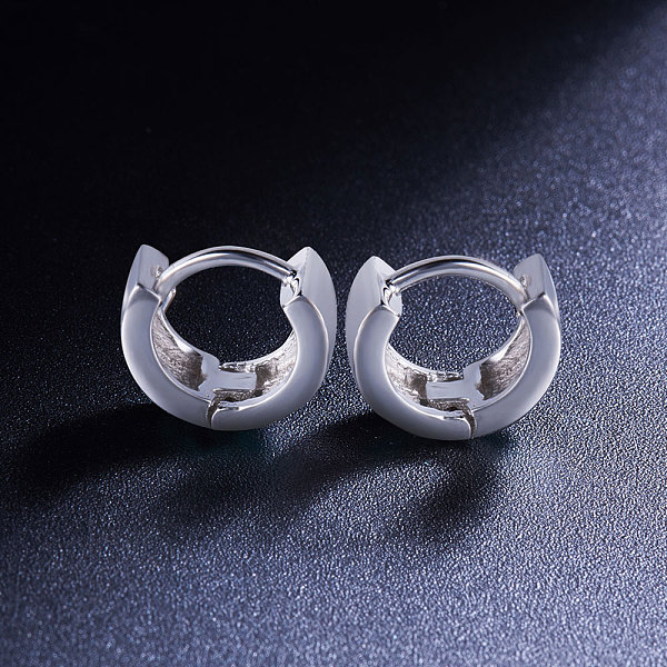 Серьги-кольца Shegrace из стерлингового серебра с родиевым покрытием 925 шт.