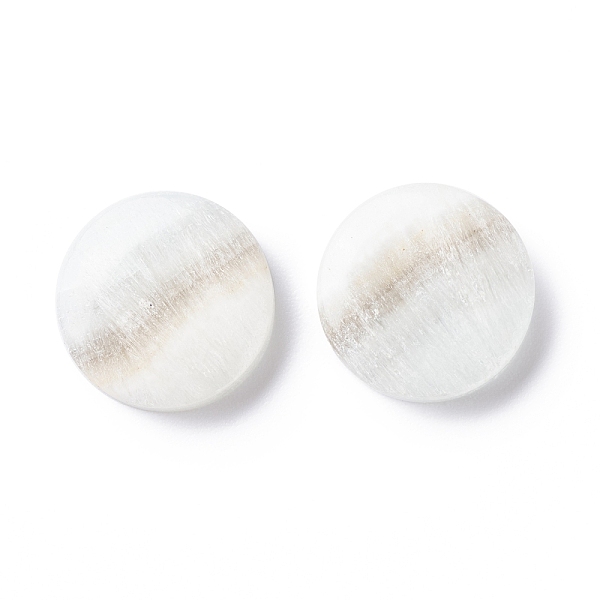 

PandaHall Natural Hemimorphite Cabochons, Flat Round with Pattern, 15x4mm, about 2pcs/pair Hemimorphite Flat Round