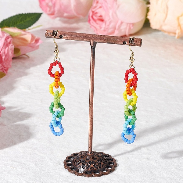 Glass Dangle Earrings