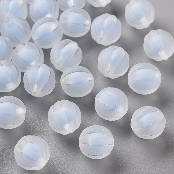 

PandaHall Transparent Acrylic Beads, Frosted, Bead in Bead, Pumpkin, Cornflower Blue, 11x11.5mm, Hole: 2mm, about 550pcs/500g Acrylic...