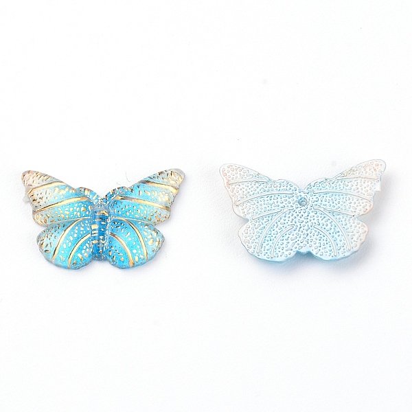 

PandaHall Resin Butterfly Pendant, DIY for Earrings, Light Sky Blue, 15x23x3mm, Hole: 1mm Resin Butterfly