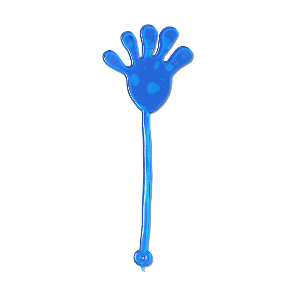 

PandaHall TPR Stress Toy, Funny Fidget Sensory Toy, for Stress Anxiety Relief, Sticky Hand, Royal Blue, 171mm, Hole: 2mm Plastic Body