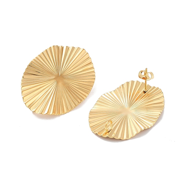 

PandaHall 304 Stainless Steel Stud Earring Findings, Real 18K Gold Plated, Oval, 39.5x27.5mm, Hole: 3mm, Pin: 10x0.5mm 304 Stainless Steel...