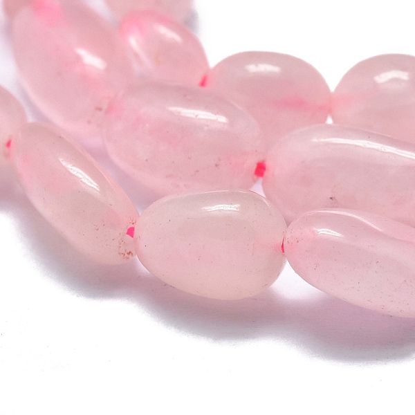 

PandaHall Natural Rose Quartz Beads Strands, Tumbled Stone, Nuggets, 10~11x7~8x5~6mm, Hole: 0.8mm, about 37pcs/Strand, 15.75 inch(40cm) Rose...