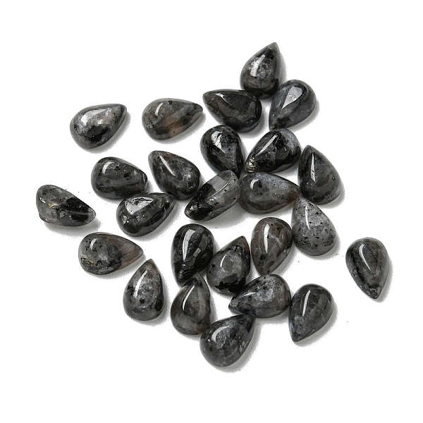 

PandaHall Natural Larvikite Cabochons, Teardrop, 6x4x2.5mm Larvikite Teardrop