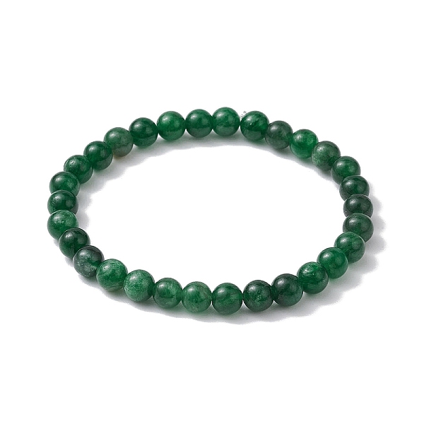 

PandaHall Natural Emerald Beaded Bracelets, Inner Diameter: 5.3cm Emerald