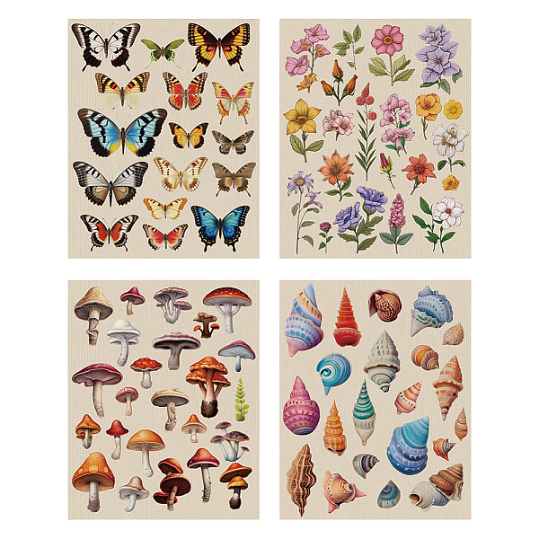 

PandaHall AHANDMAKER 4 Pieces Cute Tapestries Animals Plants Small Size Aesthetic Tapestry Wall Hanging Vintage Aesthetic Home Decoration..., Multicolor