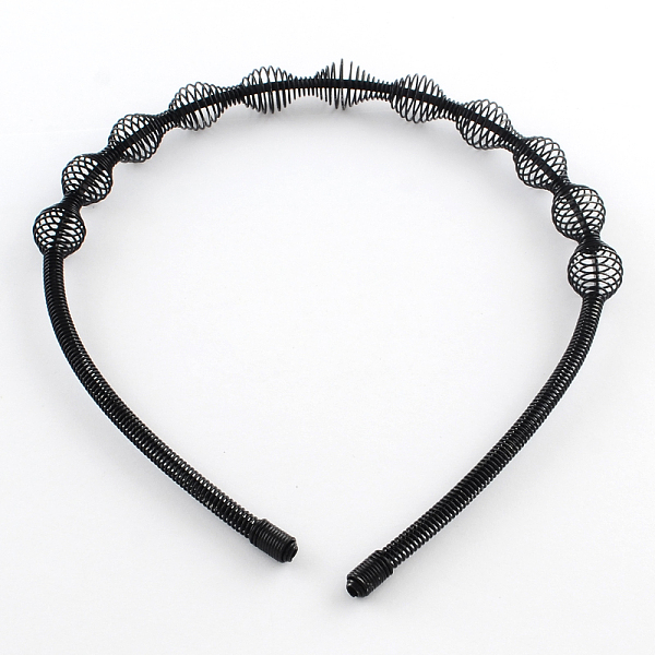 

PandaHall Hair Accessories Iron Hair Band Findings, Black, 112mm Iron Black
