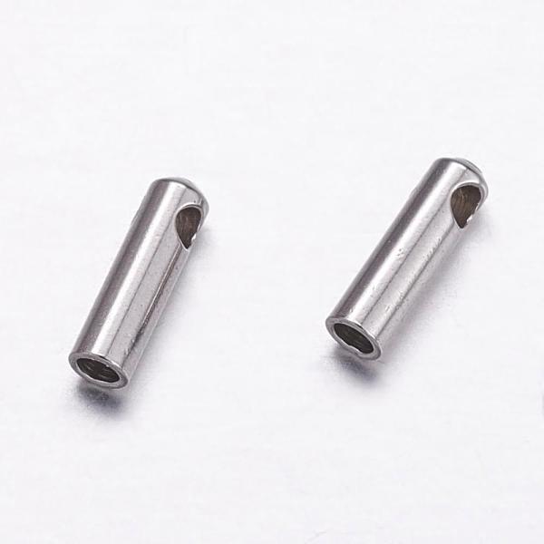 

PandaHall 304 Stainless Steel Cord Ends, End Caps, Stainless Steel Color, 7x2mm, Hole: 1.5mm, Inner Diameter: 1.5mm 304 Stainless Steel