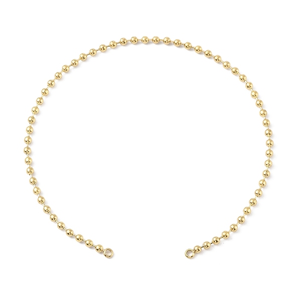 

PandaHall Ion Plating(IP) 304 Stainless Steel Ball Chain Bracelet Making, with Loops, Real 14K Gold Plated, 8-1/8 inch(20.5cm) 304 Stainless...