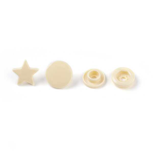 

PandaHall Resin Snap Button, Cotton-padded Clothes Coat Down Jacket Buckle, Star, Antique White, 10~12x23mm Resin Star Orange