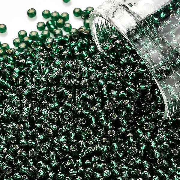 

PandaHall TOHO Round Seed Beads, Japanese Seed Beads, (36) Silver Lined Green Emerald, 11/0, 2.2mm, Hole: 0.8mm, about 5555pcs/50g Glass...