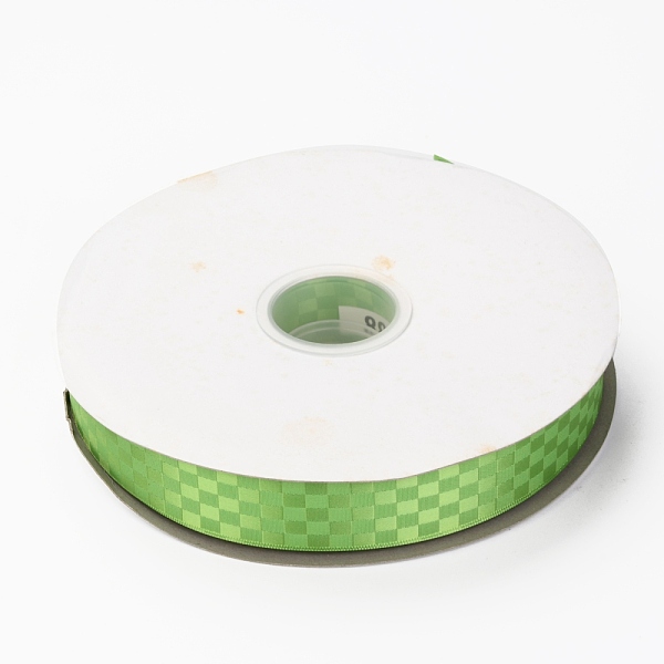 

PandaHall Polyester Ribbons, Grid Pattern, for DIY Gift Packing, Pale Green, 1 inch(26mm), about 100 yard/roll(91.44m/roll) Polyester Square