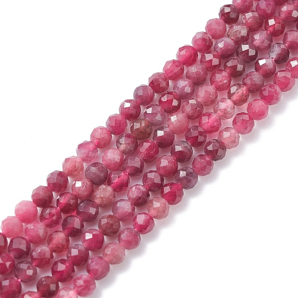 Natural Red Tourmaline Beads Strands