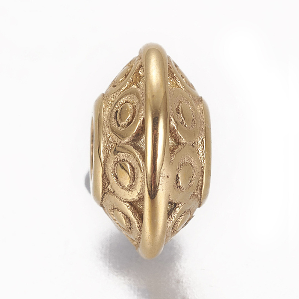 

PandaHall 304 Stainless Steel Spacer Beads, Rondelle, Golden, 8x4mm, Hole: 2mm 304 Stainless Steel Rondelle