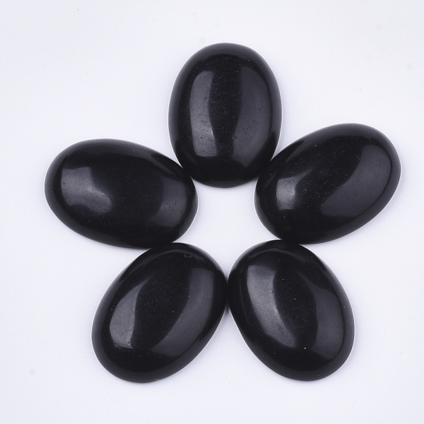 Natürlichen Schwarzem Obsidian Cabochons