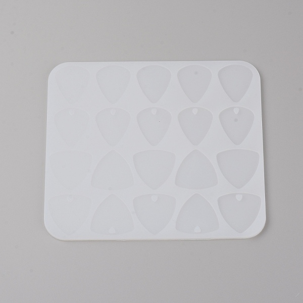 

PandaHall Guitar Pick Storage Box Silicone Molds, Resin Casting Molds, Epoxy Resin Craft Making, White, 150x132x3mm, Hole: 3mm and 4mm...