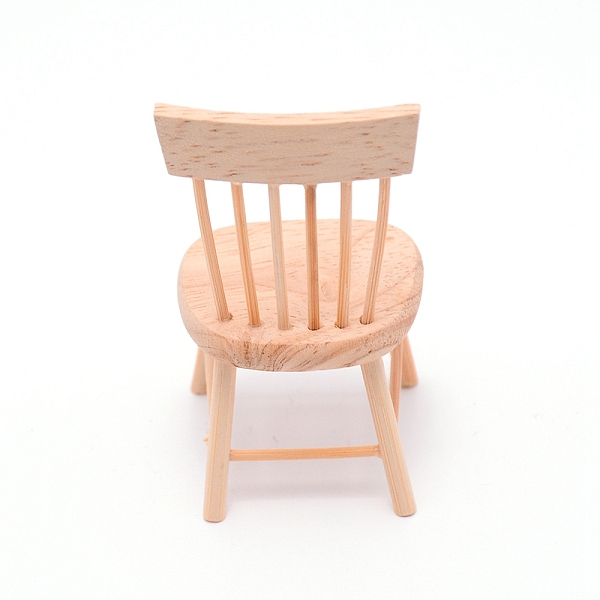 

PandaHall Natural Wood Home Decorations, Chair, BurlyWood, 35x40x82mm Wood Furniture & Appliances Orange
