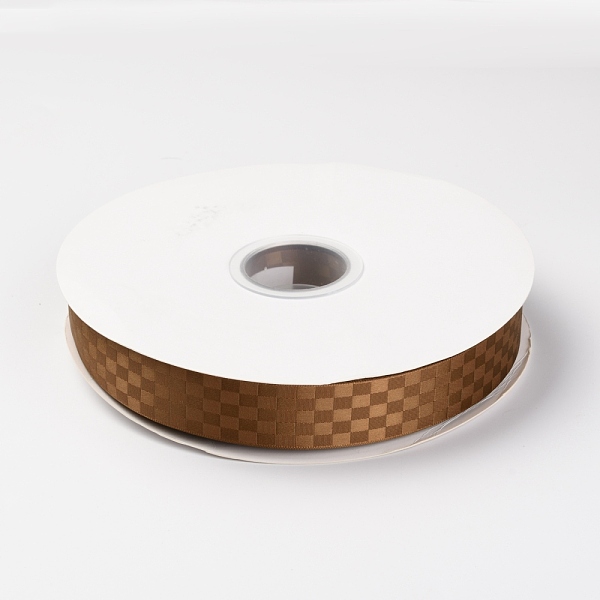 

PandaHall Polyester Ribbons, Grid Pattern, for DIY Gift Packing, Saddle Brown, 1 inch(26mm), about 100 yard/roll(91.44m/roll) Polyester...