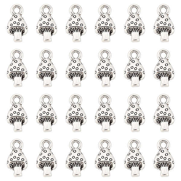 

PandaHall SUNNYCLUE Mushroom Charms Bulk Alloy Mushroom