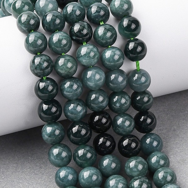 Natural Blue Jade Beads Strands-image-G-H341-8mm-02-en