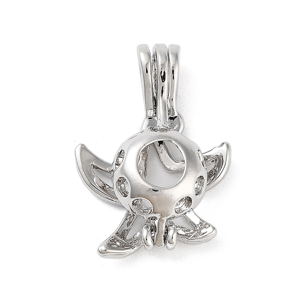 

PandaHall Alloy Bead Cage Pendants, Hollow Cage Charms for Chime Ball Pendant Making, Platinum, Starfish, 24x17.5x8mm, Hole: 5x3mm Alloy...