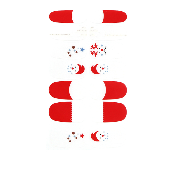 

PandaHall Full Cover Nail Art Stickers, Self-adhesive, For Nail Tips Decorations, Christmas Style, Red, 10x5.5cm Paper Others Red