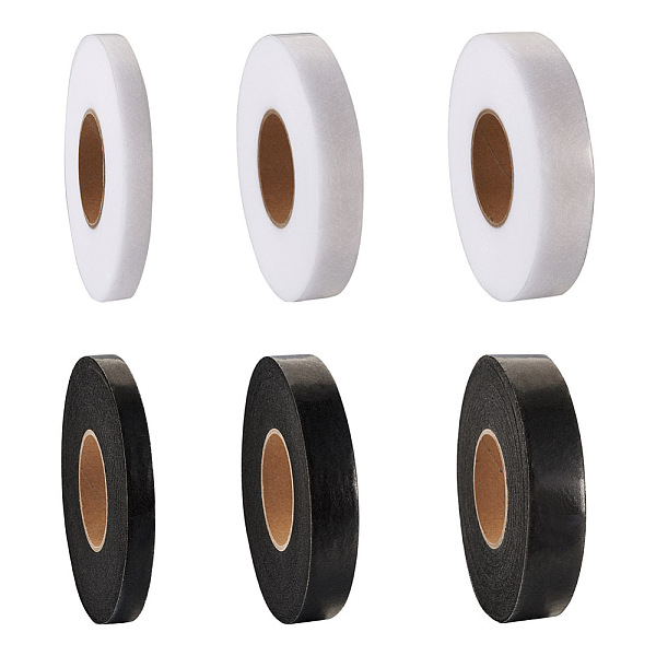 

PandaHall Craftdady 6Rolls 6 Style Non-woven Fabrics Polyamide Double-sided Hot Melt Adhesive Film, for DIY Clothing Sewing Accessories..., Multicolor
