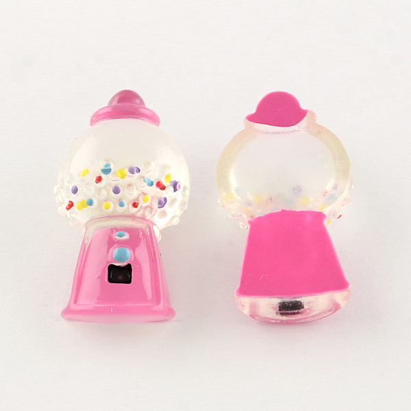 

PandaHall Resin Cabochons, Snow Globe, Hot Pink, 31x16.5~17x7.5~8mm Resin Others