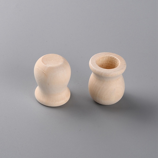 

PandaHall Natural Wooden Bottle, for Painting Supplying, BurlyWood, 3.4x4cm, Inner Diameter: 21mm Wood Orange