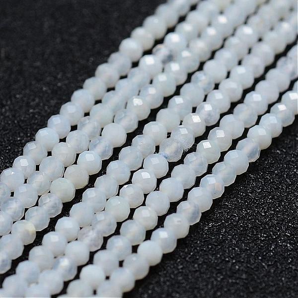 

PandaHall Natural Blue Chalcedony Bead Strands, Faceted, Round, Alice Blue, 2~2.3mm, Hole: 0.5mm, about 160~169pcs/strand, 12.5 inch~12.9...