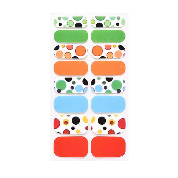 

PandaHall Full Wrap Fruit Nail Stickers, Self-Adhesive Geometry Nail Art Decal Strips, for Women Girls DIY Nail Art Decoration, Colorful...