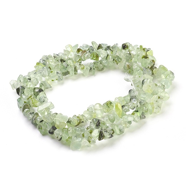

PandaHall Natural Prehnite Beads Strands, Chip, 4~18x3~10mm, Hole: 0.5mm, 30.7 inch(78cm) Prehnite Chip Green
