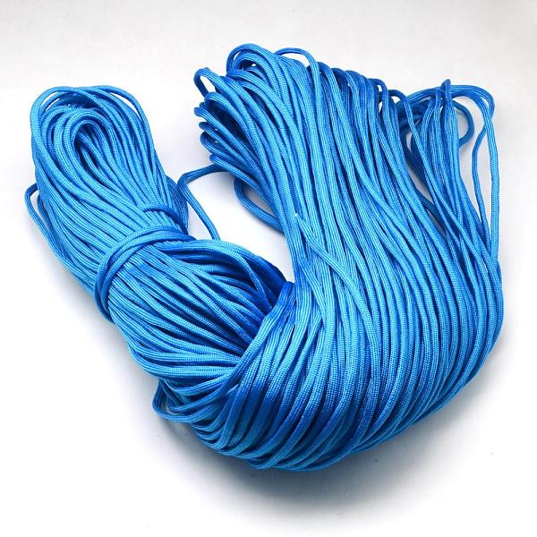 

PandaHall 7 Inner Cores Polyester & Spandex Cord Ropes, Solid Color, for Rope Bracelets Making, Dodger Blue, 4~5mm, about 109.36 yards...