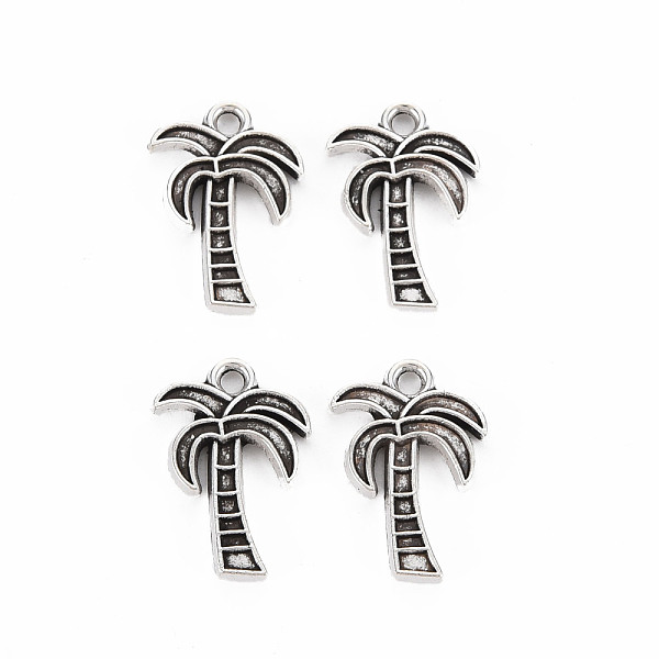 

PandaHall Tibetan Style Alloy Pendants, Cadmium Free & Lead Free, Coconut Tree, Antique Silver, 18x13x2mm, Hole: 1.8mm, about 1240pcs/1000g...