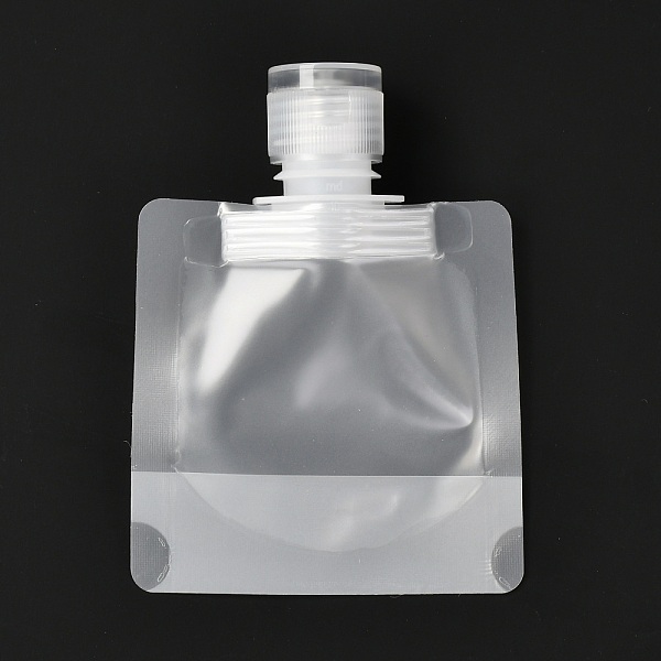 

PandaHall PET Plastic Travel Bags, Matte Style Empty Refillable Bags, Rectangle with Caps, for Cosmetics, Clear, 10.6cm, Capacity: 30ml(1.01...