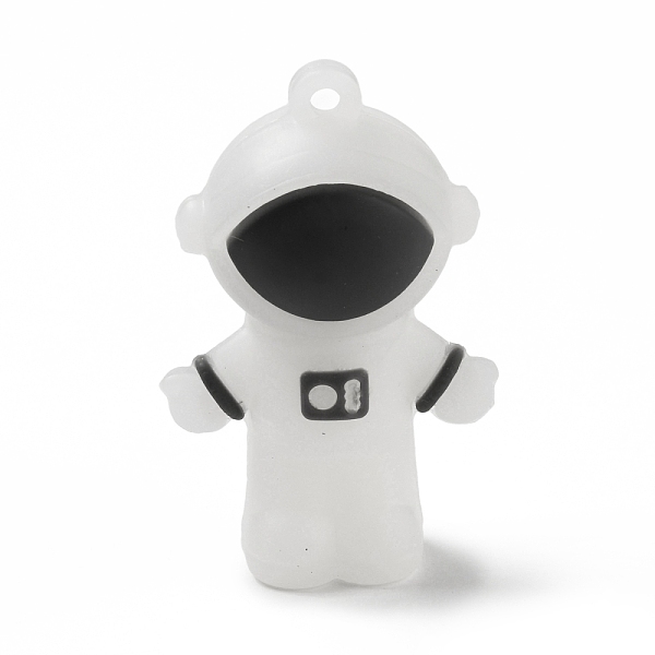 

PandaHall PVC Plastic Big Pendants, Astronaut, Black, 52x33x22mm, Hole: 3mm PVC Human Black