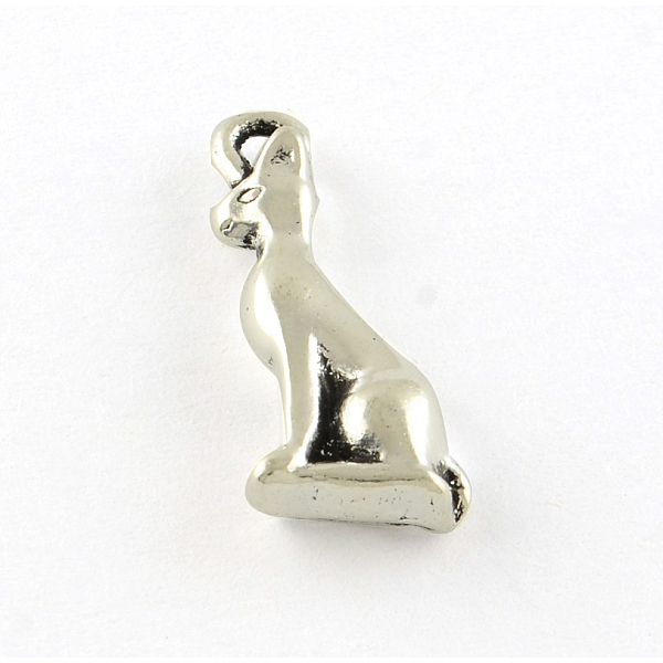 

PandaHall Tibetan Style Alloy Pendants, Fox, Cadmium Free & Lead Free, Antique Silver, 19x8x4mm, Hole: 1.5mm Alloy Fox