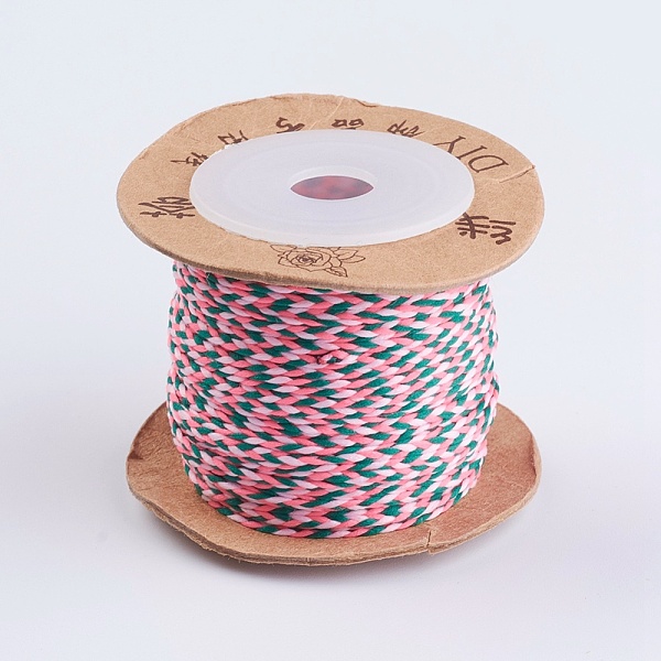 

PandaHall Cotton Thread Cords, Macrame Cord, For Jewelry Making, Colorful, 1mm, about 21.87 yards(20m)/roll Cotton