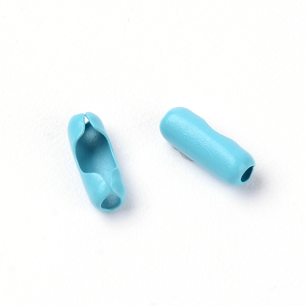 

PandaHall Iron Ball Chain Connectors, Column, Light Sky Blue, 8.5x3mm, 10pcs/bag Iron