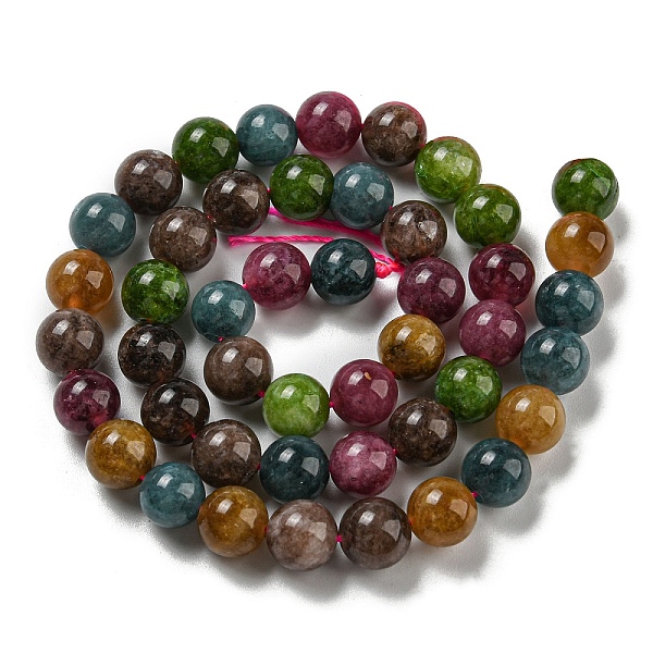 Natürliche Jade-Imitat-Turmalin-Perlenstränge