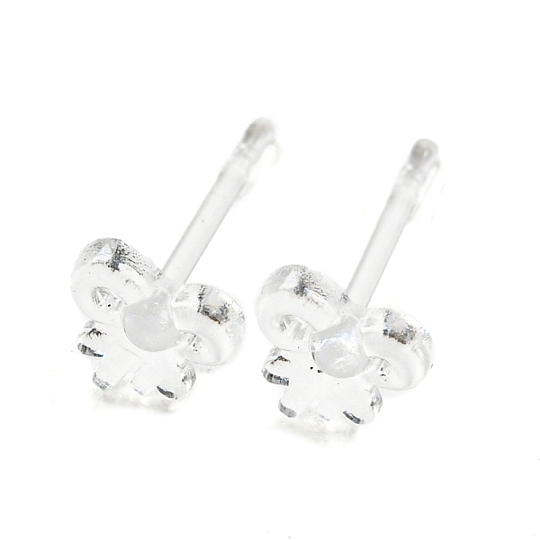 

PandaHall Resin Stud Earring Findings, Butterfly, Clear, 5x4mm, Pin: 0.8mm Resin Butterfly Clear