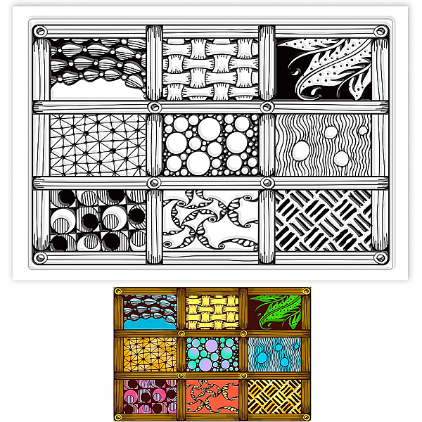 

PandaHall PVC Plastic Stamps, for DIY Scrapbooking, Photo Album Decorative, Cards Making, Stamp Sheets, Film Frame, 16x11x0.3cm Plastic...
