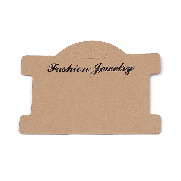 

PandaHall Cardboard Display Cards, Used For Necklace, Camel, 75x96x0.5mm Paper Rectangle Brown