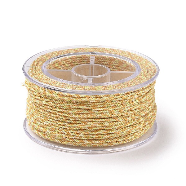 

PandaHall Macrame Cotton Cord, Braided Rope, with Plastic Reel, for Wall Hanging, Crafts, Gift Wrapping, Pale Goldenrod, 1.5mm, about 21.87...