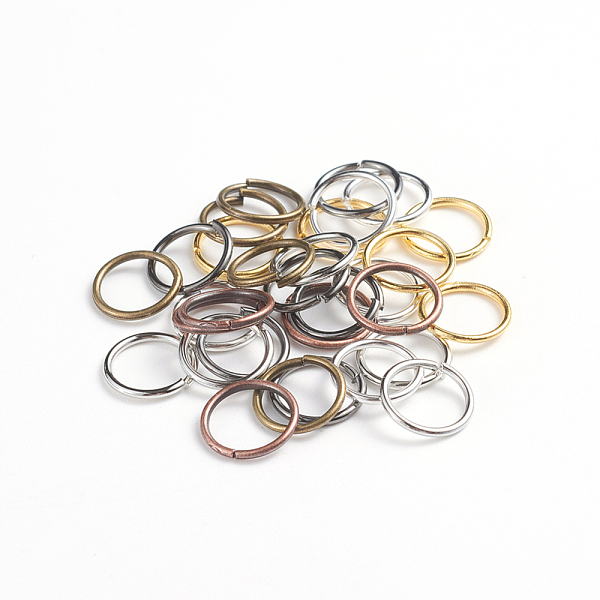 

PandaHall Brass Jump Rings, Open Jump Rings, Mixed Color, 18 Gauge, 10x1mm, Inner Diameter: 8mm, 500g Brass