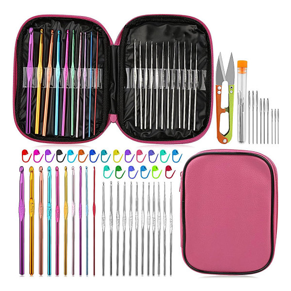 PandaHall Sewing Tool Sets, including Stainless Steel Scissor, Needle Threaders, Sewing Seam Rippers, Head Pins, Safety Pin, Zipper Storage...
